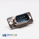 D sub 9 Pin Male Straight Connector Blue Stamped pin Cable Connector