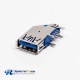 USB 3.0 Flag Type Type A Female 90 Degree DIP for PCB Mount