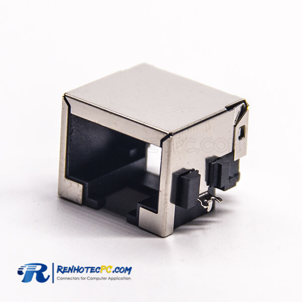 RJ45 Connectors Socket Right Angled Shielded Without LED Offset Type SMT for PCB Mount RJ45 Connectors Socket Right Angled Shielded Without LED Offset Type SMT for PCB Mount