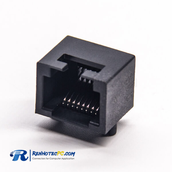 RJ45 Coupler Black Plastic 8p8c Single Port DIP Type Modular Netword Socket RJ45 Coupler Black Plastic 8p8c Single Port DIP Type Modular Netword Socket