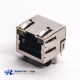 RJ45 Shielded Jack with LED for PCB Mount with EMI Right Angled Through Hole