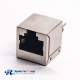 RJ45 Shielded Coupler 180 Degree 1*1 Port Modular Connector DIP Type for PCB Mount