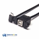 USB Type B Cable OTG Female Straight to Micro USB Male Down Angle