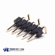 3pcs 5 Pin Header Connector180 Degree 2.54mm Pitch SMT Type