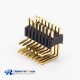 Male Pin Header Right Angled Dual Through HoleRow 1.27mm Center Spacing
