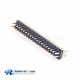 2pcs 40 Pin Header Connector Dip Type180 Degree 1.27mm Dual Row
