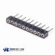 Female 2pcs Pin Header Straight 2.0mm Circular Holes Single Row DIP Type