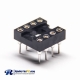 Header Double 5pcs 2.54mm Circular Holes Socket 180 Degree Dip