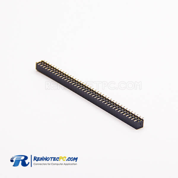 Female Header Connector 80 Way Dual Row Straight SMT Type