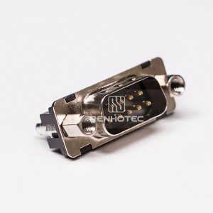 9 Pin DB Connector Straight Standard Male Through Hole for PCB Mount