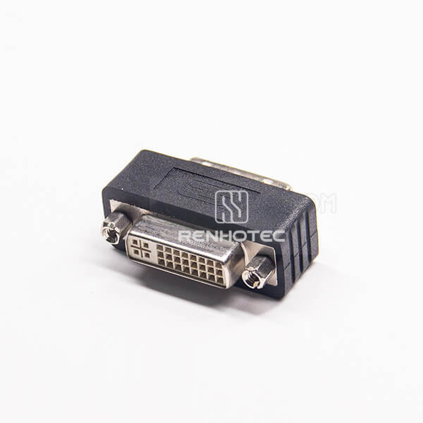 DVI 24+5-Pin Male-to-Female Straight Adapter
