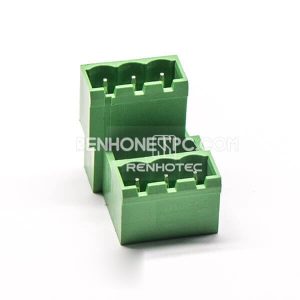 6-Pin Barrier Terminal Block, Right-Angle PCB Mount