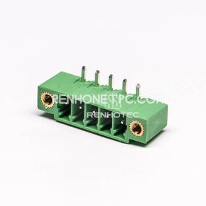 5-Pin Right-Angle Terminal Block with Two Screw Holes