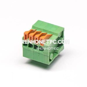 Configurable Spring Terminal Blocks 8pin Straight Through Hole PCB Mount