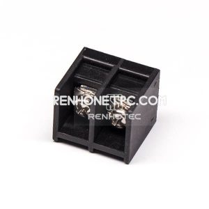 2 pin PCB Terminal Block Stright Through Hole Black Connector