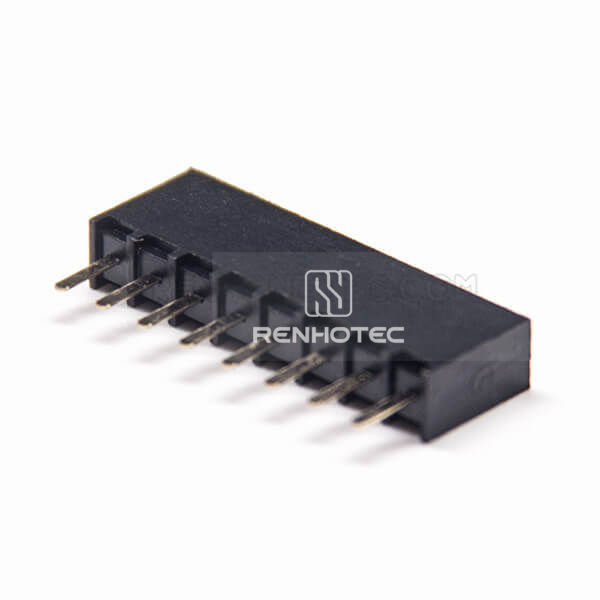 Single Row 2.54mm Female Pin Header Connector 8 Pin U Type Dip