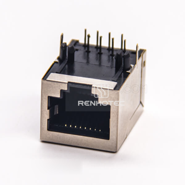 8p8c RJ45 Modules Network Connector Jack Through Hole Shielded