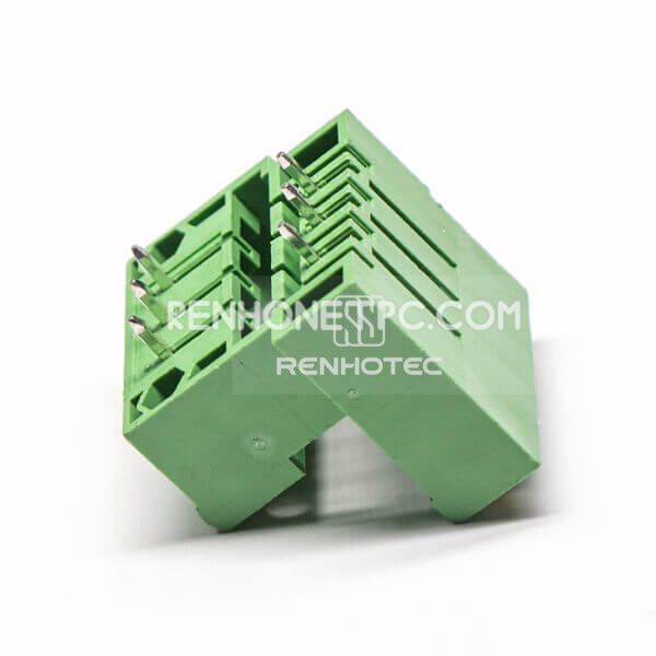 6 pin Terminal Block Connector Straight Through Hole Plug Connector