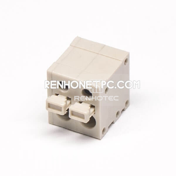 Terminal Block Terminal Strips Grey Straight PCB Mount Cable Connector