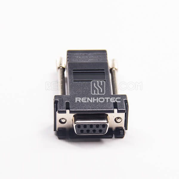 DB9 To RJ12 Adapter Female To Female Straight Plastic Shell Assembly Standard D-SUB