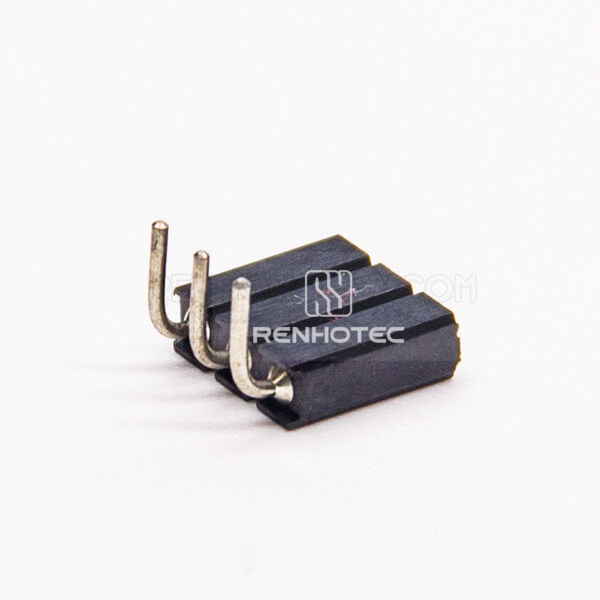 3 Pin Female Header Right Angle 2.54mm Pitch