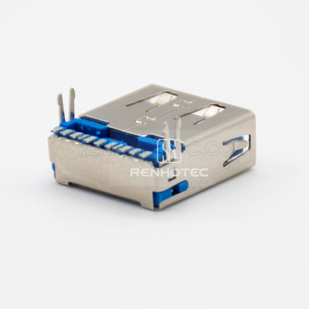 USB type A Connector 3.0 Female 9 Pin SMT Type Straight