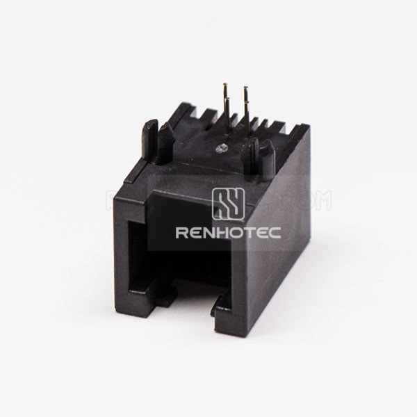 4P4C Female Modular Jack, Unshielded, No LED