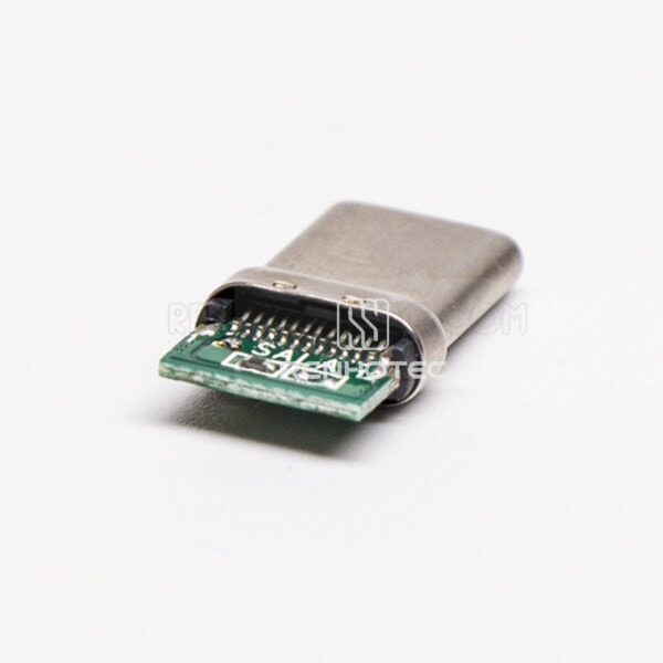 Straight Quick Male PCB Mount Type C USB3.0 Connector