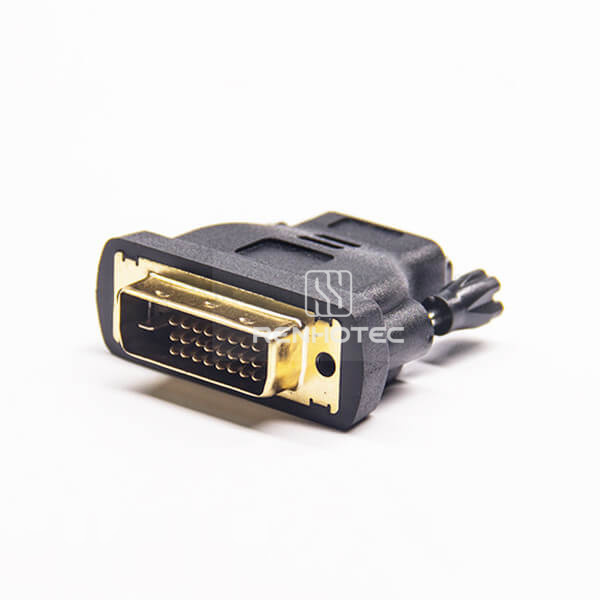 HDMI To DVI Adapter HDMI Female To DVI 24+1Pin Straight Male Injection Adapter
