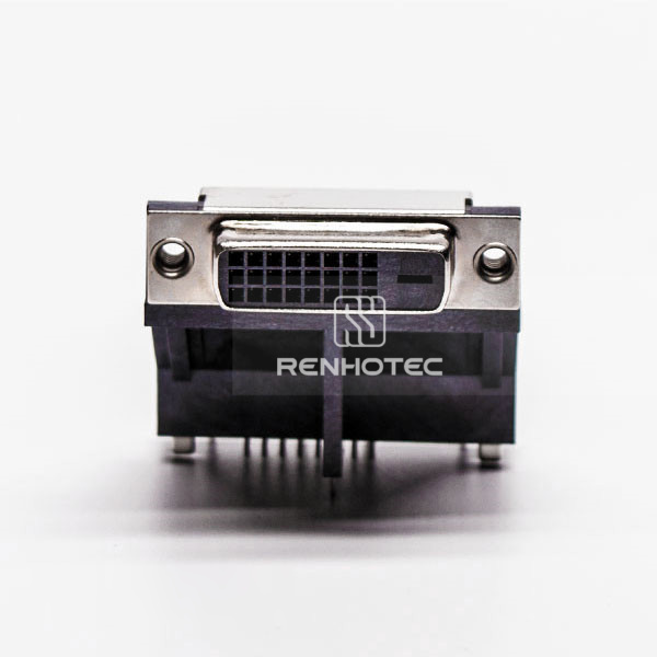 Elevated DVI Female connector for PCB Mount