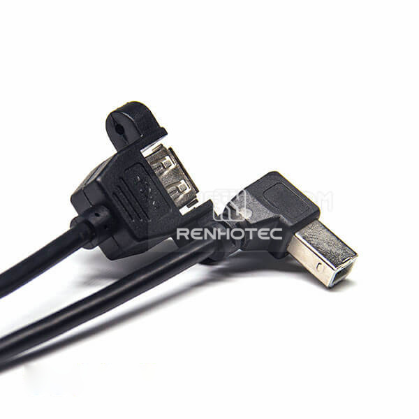 USB B to USB A Female USB 2.0 Cable
