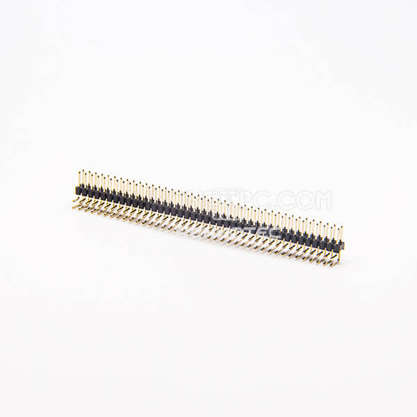 80-Pin Dual-Row Header, Right Angle, 2.54 mm Pitch