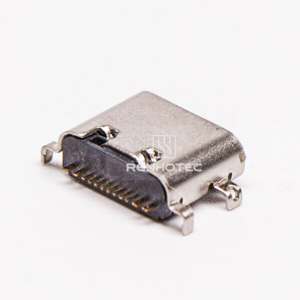 USB Type C Right Angle Female Offset Type
