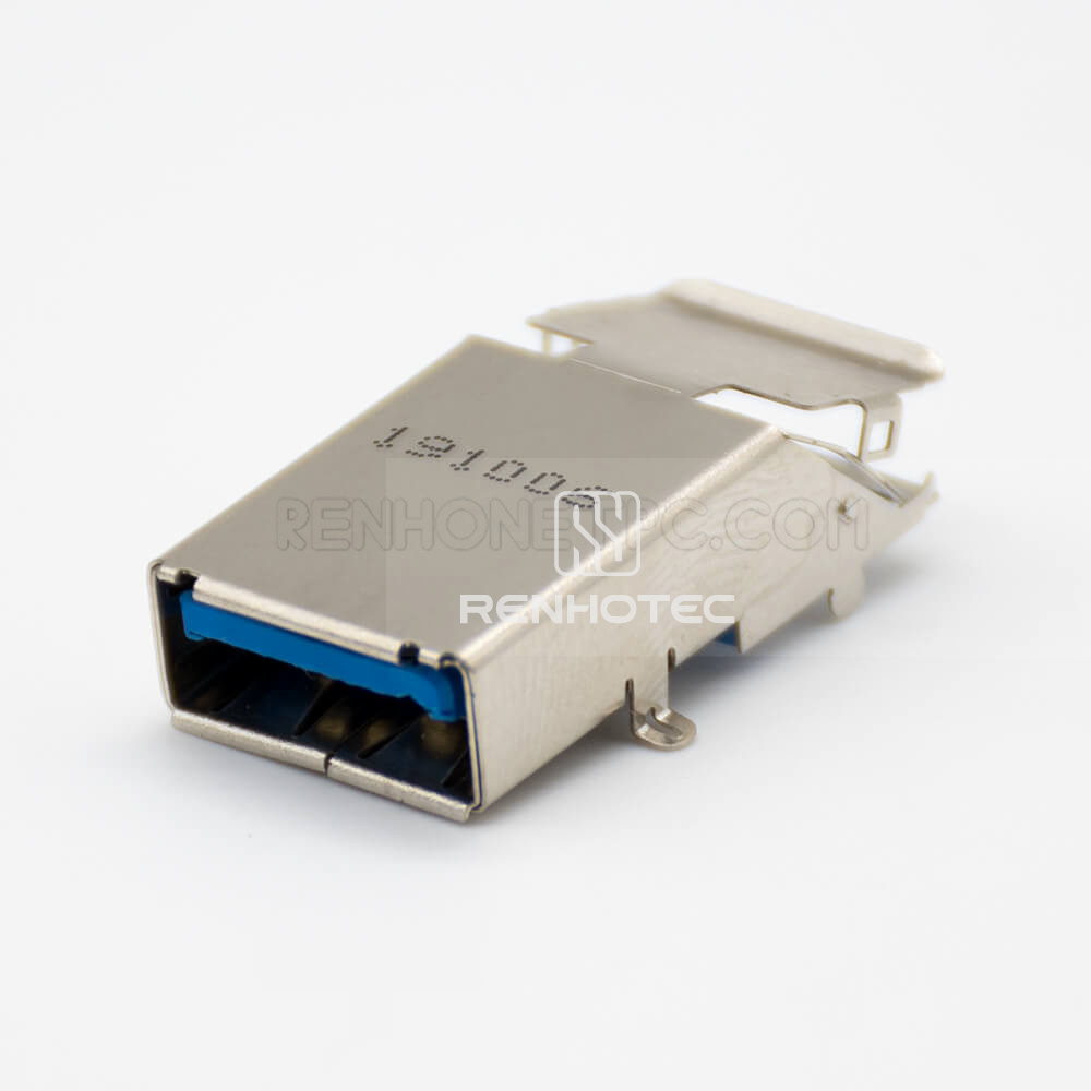 Panel mounting USB 3.0 9 Pin Connector SMT Type Double Straight Female DIP Type