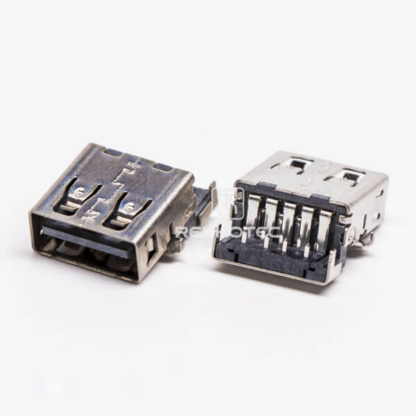 USB 3.0 Female 90 Degree Type A SMT Offset Type