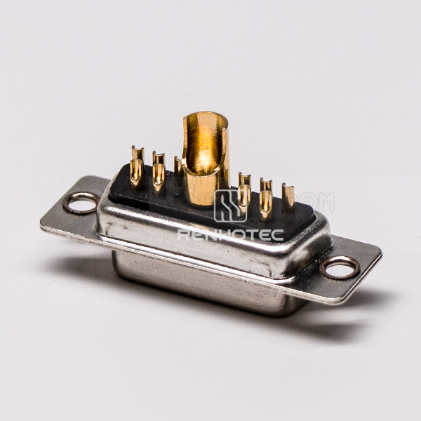 D-SUB Connector 11W1 Cable Mount Female Straight Solder Type for Cable with Staking