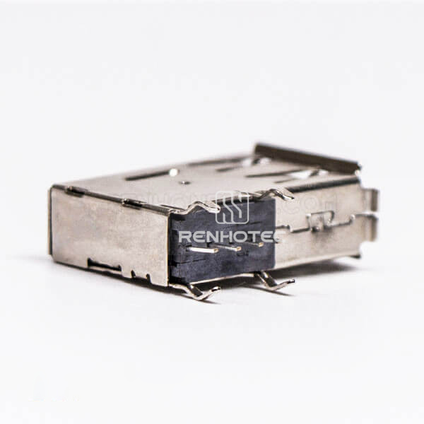 USB 2.0 A Female Flag Type Through Hole for PCB Mount