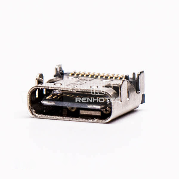 USB Type C Female Connector Right Angle SMT for PCB Mount