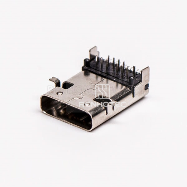 Female Right Angle USB Type C SMT and DIP