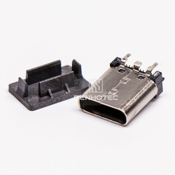 Female USB 3.0 Type C Port Vertical Type SMT