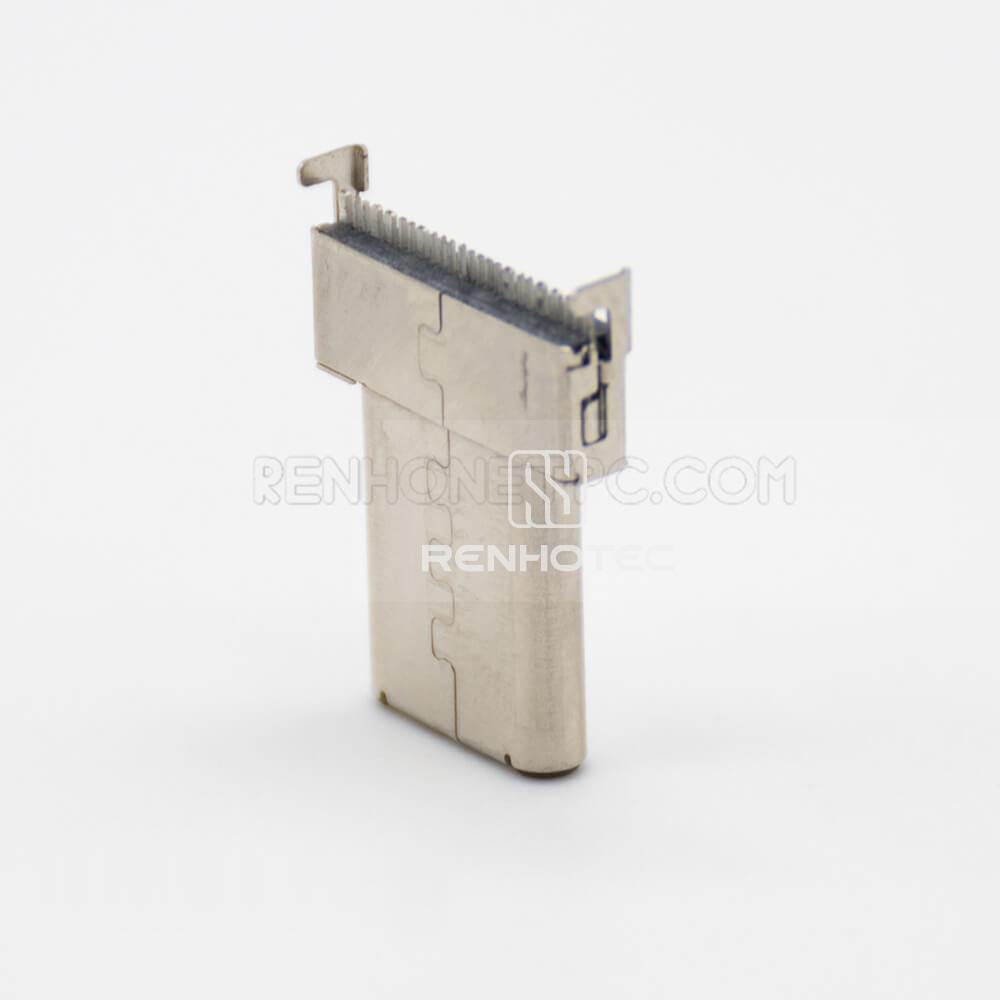 USB Connector Types C 3.1 Offset Type Straight Male 24 Pin SMT Type