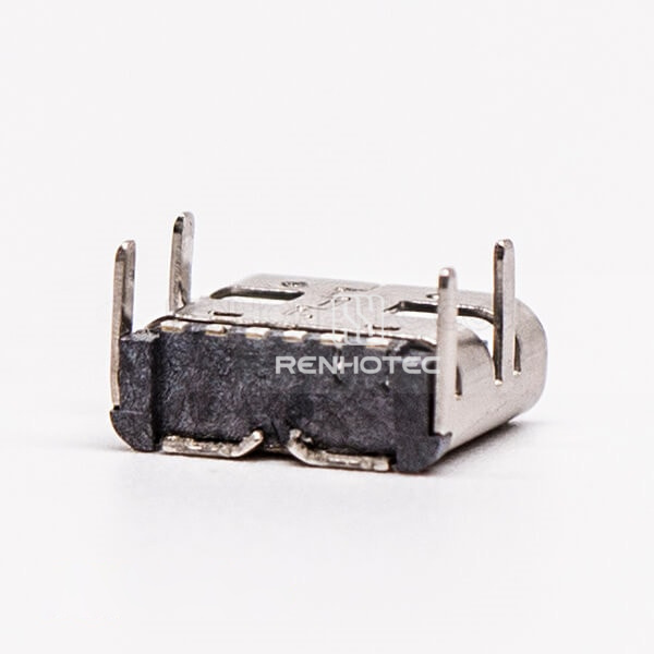 Right Angle USB Type C Female SMT Through Hole