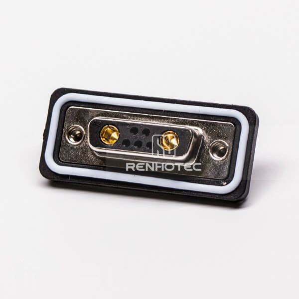 D-SUB 7w2 Waterproof Power Straight Female Through Hole for PCB Mount connector