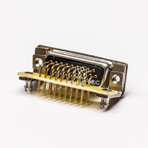 D-SUB 26 pin Right Angle Plug 8.89 Staking type Machined Pin Machined Pin