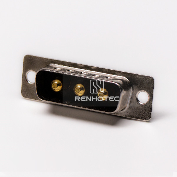 3-Pin Male D-SUB Connector, Straight Solder Termination