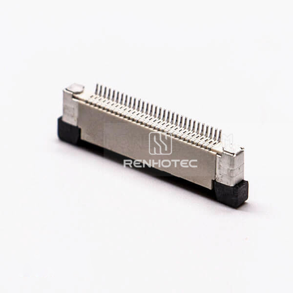 FFC Connector 0.5mm Bottom Contact Style Back Flip H2.0 For PCB Mount