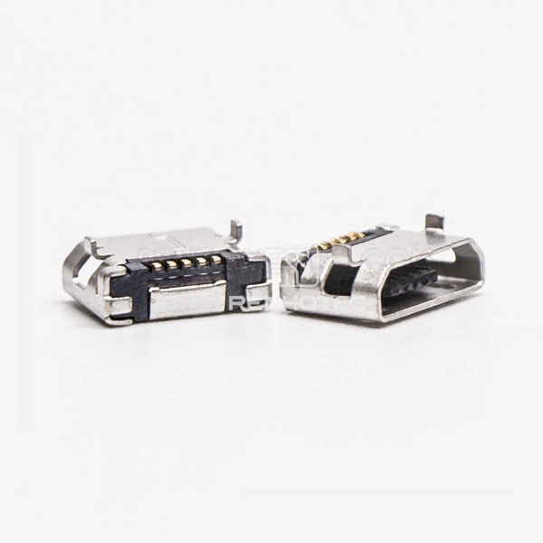 USB Micro Female Pinout DIP 5.65 Type B SMT 5 Pin for Phone