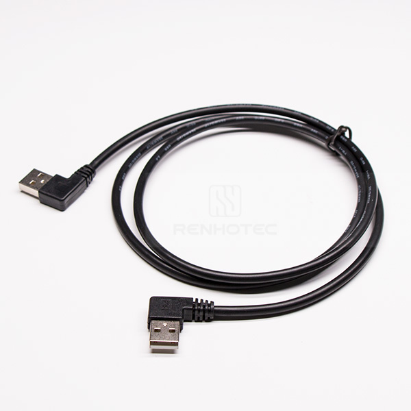 Angled Type A USB Conversion Cable A Type Male to Male 90 Degree 1m