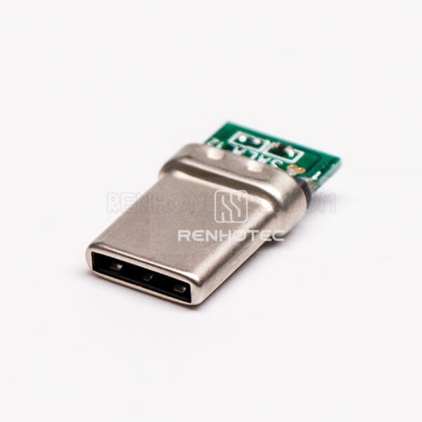 Straight Quick Male PCB Mount Type C USB3.0 Connector