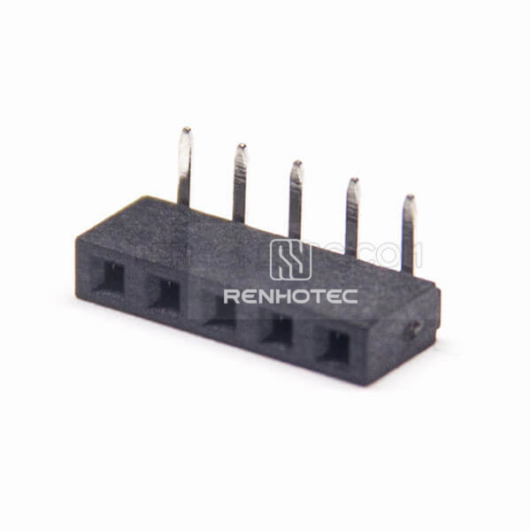 2mm Header Right Angle 5 Pin Single Row Dip Type